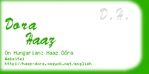 dora haaz business card